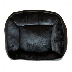 Lounge Scandinavia - Dogbed Black S 50x40x15 - Pet Supplies