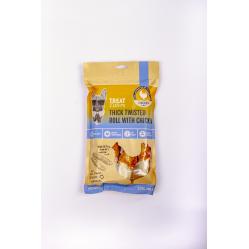 Treateaters - Dogsnack Thick twisted roll with chicken 200g - 20404 - Pet Supplies