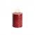 Uyuni - LED pillar candle - Carmine red, Rustic - 7,8x10 cm (UL-PI-CR-C78010) - Home and Kitchen