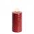 Uyuni - LED pillar candle - Carmine red, Rustic - 7,8x15 cm (UL-PI-CR-C78015) - Home and Kitchen