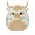 Squishmallows - 19 cm Plush P17 - Borsa the Grey Spotted Highland Cow - Toys