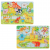 GOKI - Farm animals  & African baby animals, Lift-out puzzle (1240193/1240209) - Toys