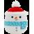 Squishmallows - Squeaky Plush Dog Toy 9cm - Galindo the Snowman (DIS0558) - Pet Supplies