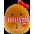 Suqishmallows - Squeaky Plush Dog Toy 9cm - Gina the Gingerbread (DIS0558) - Pet Supplies