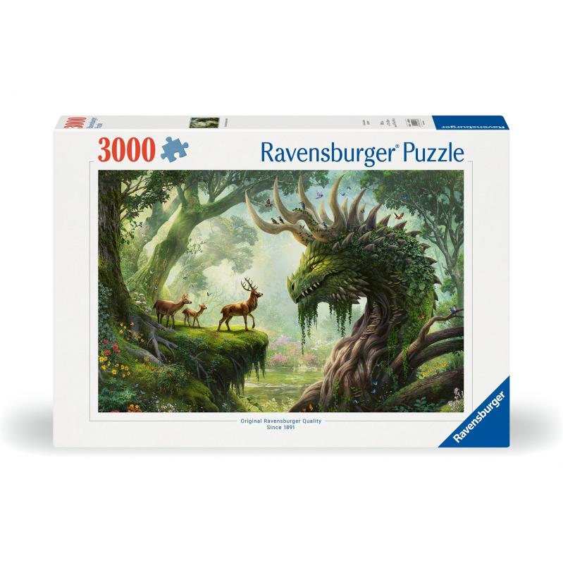 Ravensburger - Puzzle The Forest Dragon awakes 3000p 12000808 - Toys