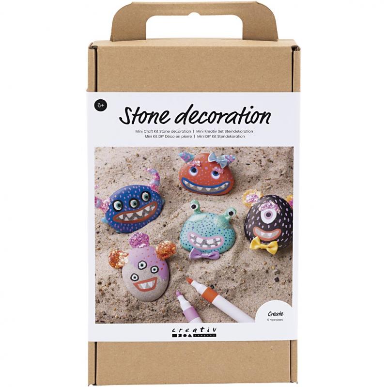 Craft Kit - Stone Decoration - Monster 977677 - Toys