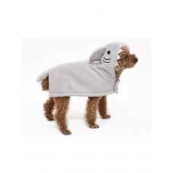Peppy Buddies - Bathrobe Shark S, Grey, Size 25 cm - (69727186726) - Pet Supplies