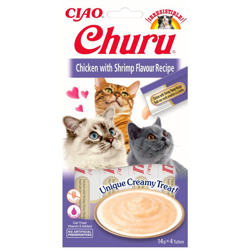CHURU - Chicken With Shrimp Flavor 4pcs- 7985018 - Pet Supplies