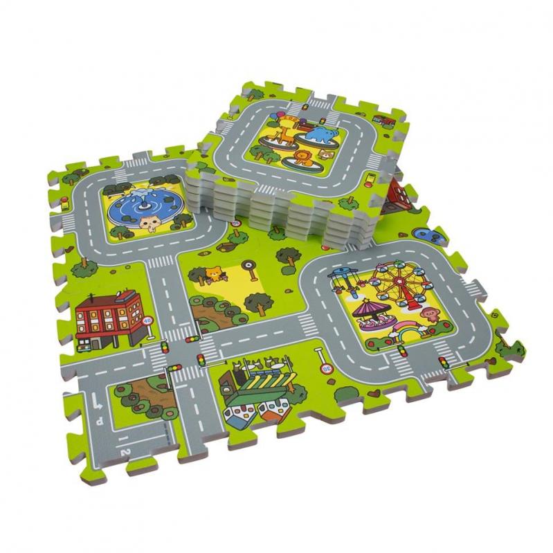 Magni - Floor Puzzle in foam w road - 3602 - Toys