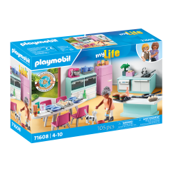 Playmobil - Kitchen with dining place (71608) - Toys