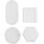 Silicone Mould - Oval, round, square, hexagonal (37120) - Toys