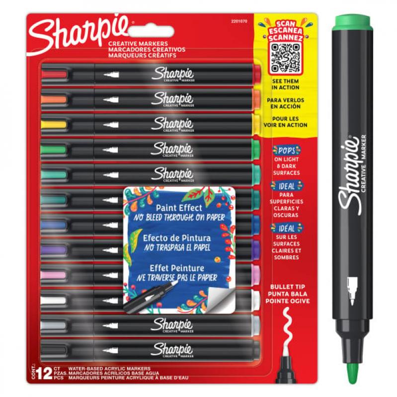 Sharpie - Creative Acrylic Marker 12-Blister (2201070) - Toys