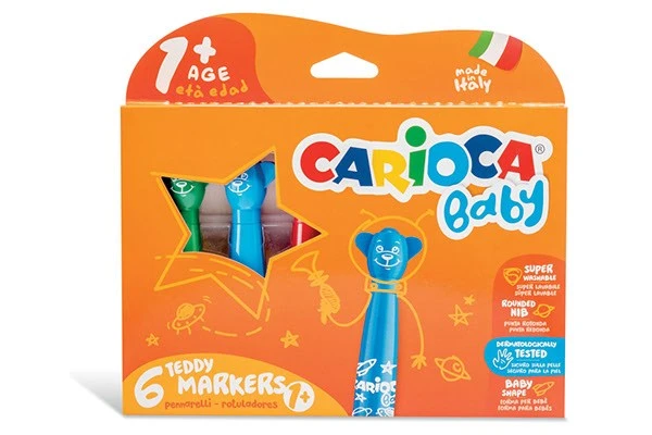 CARIOCA - Marker w-baby handle 6pcs 809409 - Toys