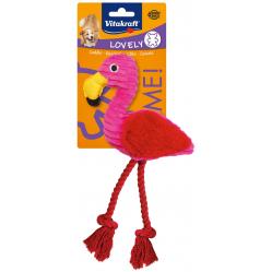 Vitakraft - Safari flamingo toy for dogs 30 cm - 31371 - Pet Supplies
