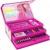 Coloring Case - BARBIE - set 52pcs in paper toolbox with handle - Toys