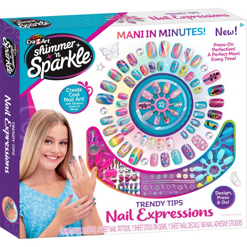 SHIMMER N SPARKLE - Trendy Tips Nail Expressions 65610S - Toys