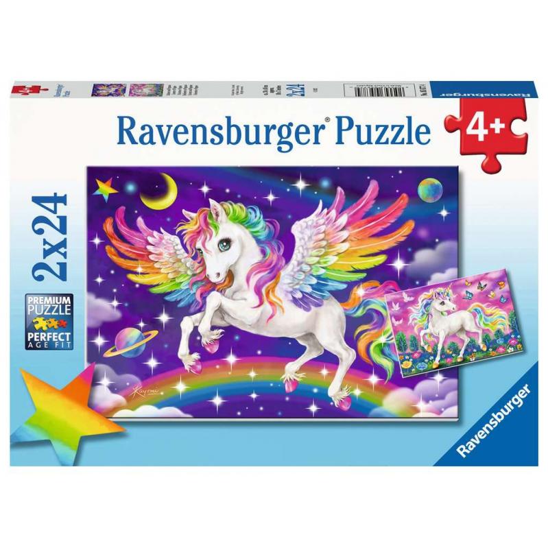 Ravensburger - Unicorn And Pegasus 2x24p - 10105677 - Toys