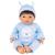 TINY TREASURES - Blue Bear Doll  Brown Hair (30543) - Toys