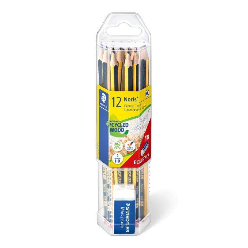 Staedtler - Noris classic pencils incl eraser 12 pcs 61 120P1 - Toys