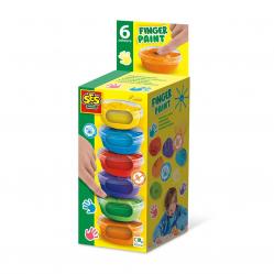 SES Creative - Fingerpaint 6x45ml - (S00398) - Toys