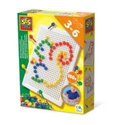 SES Creative - Mosaic Peg Board 100 pcs - S14046 - Toys