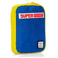Blaze Evercade Hmt Super Pocket Fabric Case - Blue-Yellow - BLAZE TAB Plus