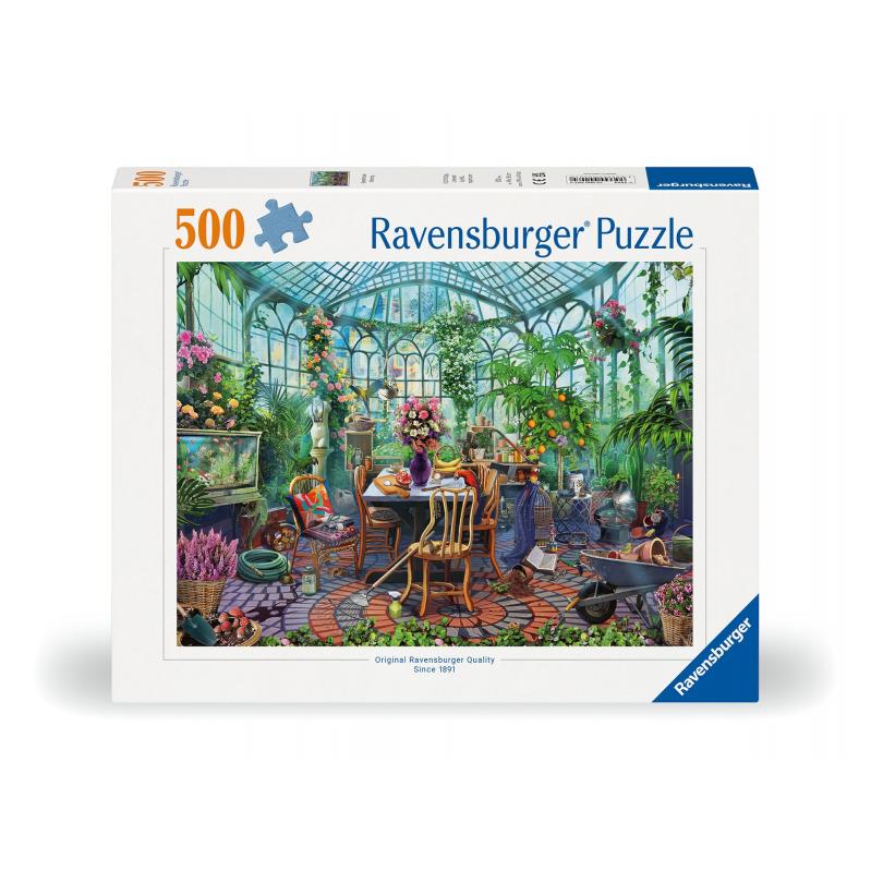 Ravensburger - Puzzle Greenhouse Mornings 500p (12000207) - Toys