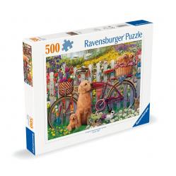 Ravensburger - Puzzle Cute Dogs In The Garden 500p 12000209 - Toys