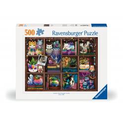 Ravensburger - Puzzle Cubby Cats and Succulents 500p (12000874) - Toys
