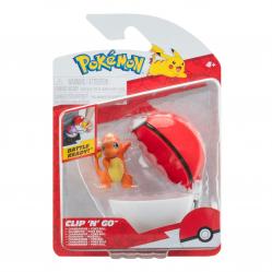 Pokemon - Clip N Go Charmander With Poke Ball PKW3635 - Toys