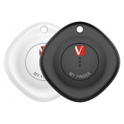 Verbatim - My Finder Bluetooth Tracker, Black-White (2-pack) - Electronics