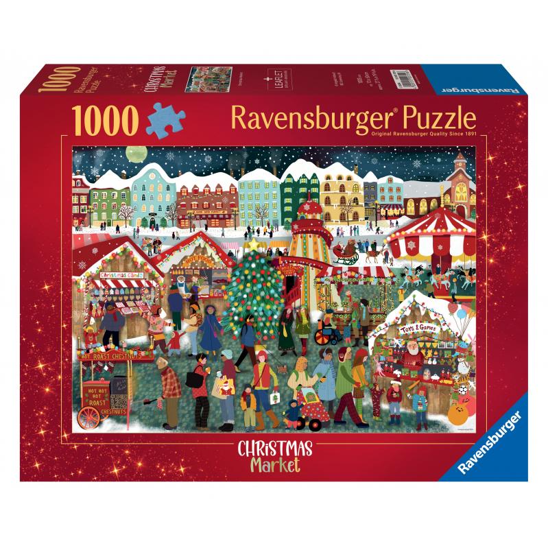 Ravensburger - Puzzle Christmas Market 1000p (12000729) - Toys