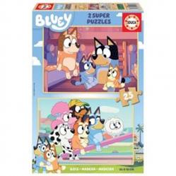 Educa - Bluey 2 X 25 puzzles - Wood 80-19407 - Toys