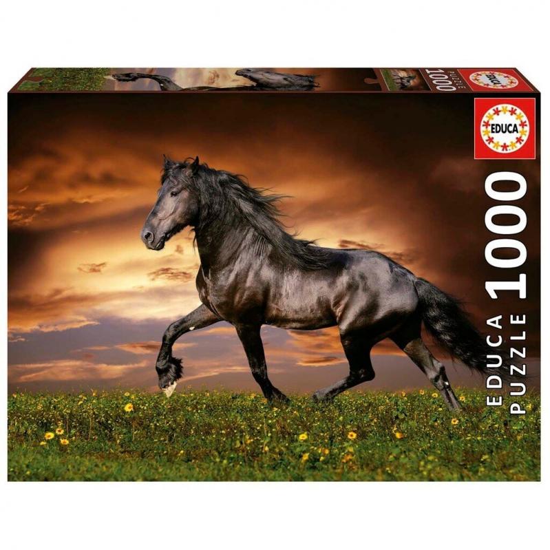 Educa - 1000 pcs - Trotting Horse Puzzle 80-19555 - Toys