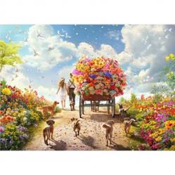 Educa - 1000 pcs - Carrying Flowers puzzle 80-19921 - Toys