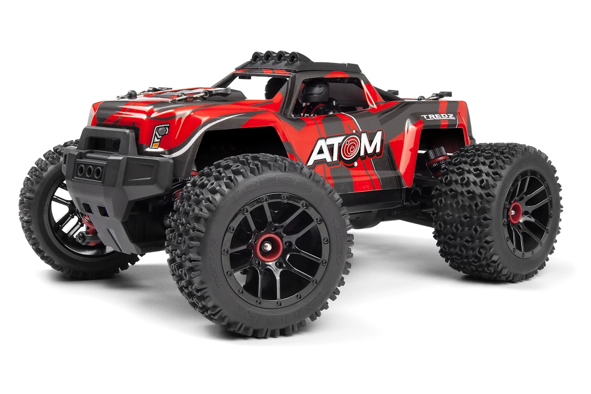 Maverick - RC Atom AT1 1-18 4WD Electric Truck - Red - Toys