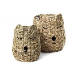 Olsen Home - Childrens basket 2 pcs Teddy bear - Baby and Children