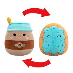Squishmallows - 13 cm Plush P21 Flip A Mallows - Hautely To-Go Coffee- Erissa Toaster Pastry - Toys