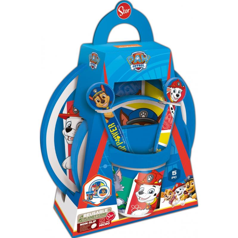 Stor - Non Slip Lunch Set - Paw Patrol (088808705-74681) - Toys