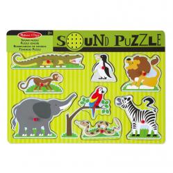Melissa AND Doug - Zoo Animals Sound Puzzle (50215) - Toys