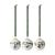 Kähler - Hammershøi Christmas baubles 3 pc - Home and Kitchen