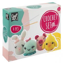 Craft ID - Crochet kit animals - 4 pcs CR1721-GE - Toys