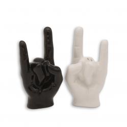 Winkee - Rock Hand Salt and Pepper Shaker - Salt and Pepper dispenser - Gadgets