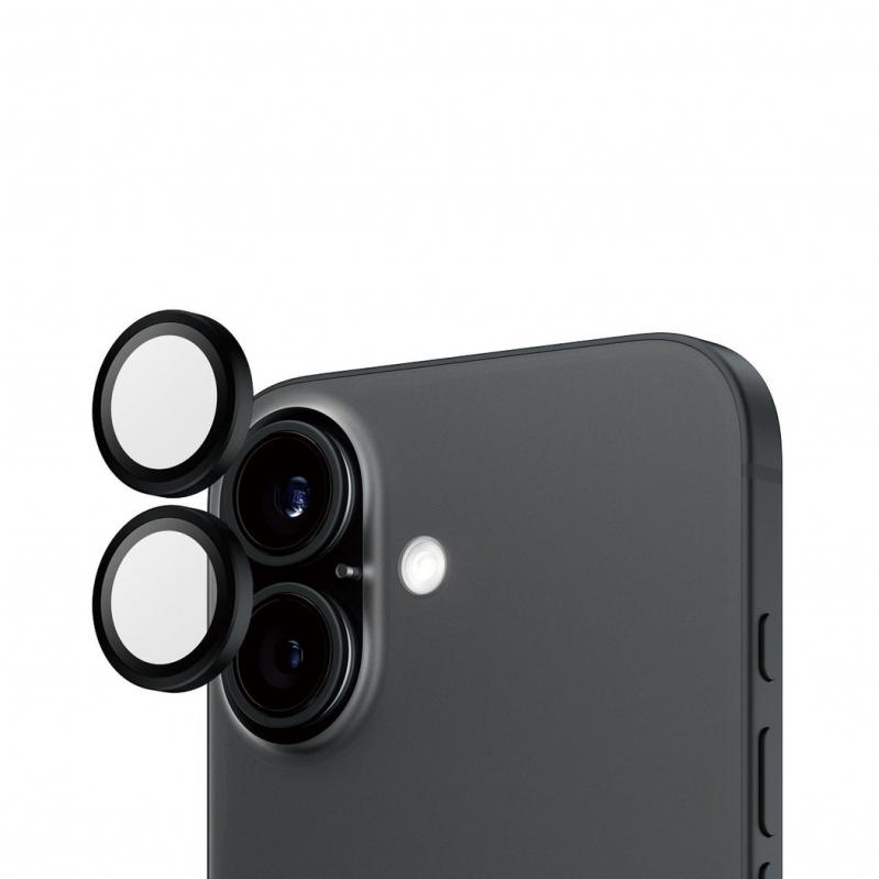 PanzerGlass - Hoops Lens Protector - iPhone 16-iPhone 16 Plus - Black - Electronics