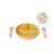 SARO Baby - Food and Fun Silicone Feeding Set - Mustard (SAO17602) - Baby and Children