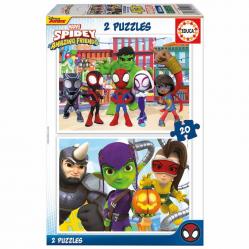 Educa - Puzzle - 2x20 Spidey AND His Amazing Friends 80-19296 - Toys