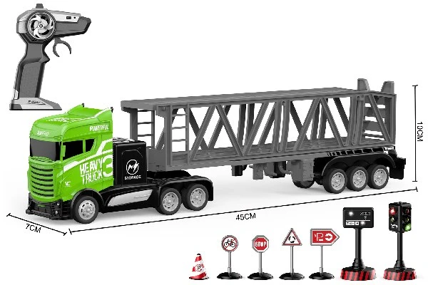 Crazon - Truck R-C w hanger AND signs 116 24GHz green 534662 - Toys
