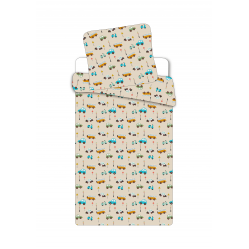 Bed linen Junior Size 100x140 Car 1000895 Baby and Children