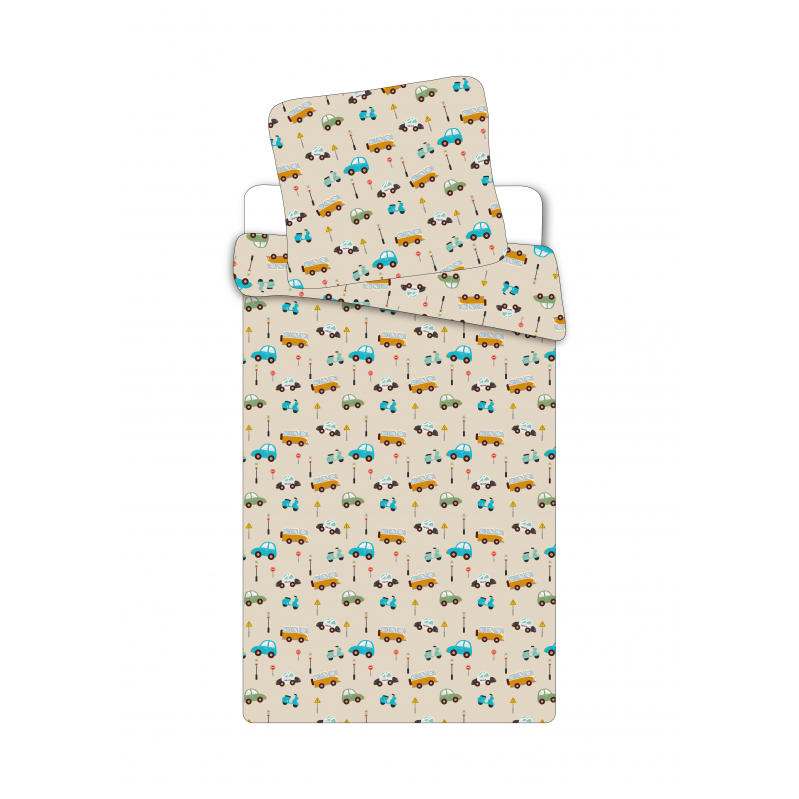 Bed linen Junior Size 100x140 Car 1000895 Baby and Children
