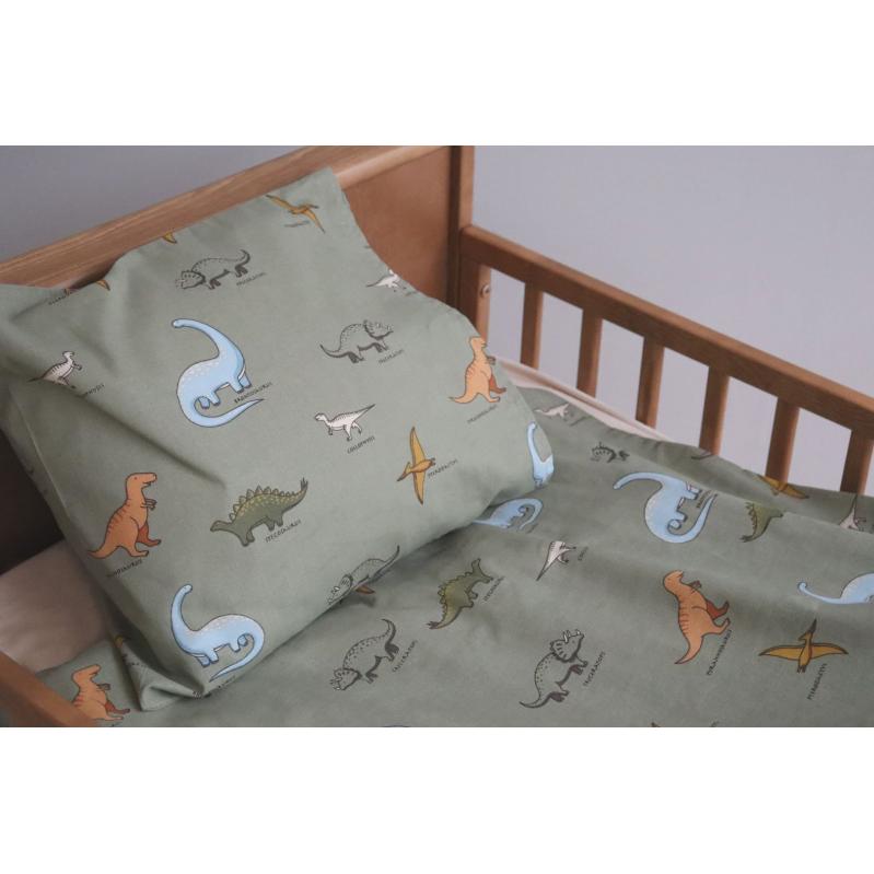 By Mats - Bed Linen Junior Size 100 x 140 cm - Dino MAT109 - Baby and Children